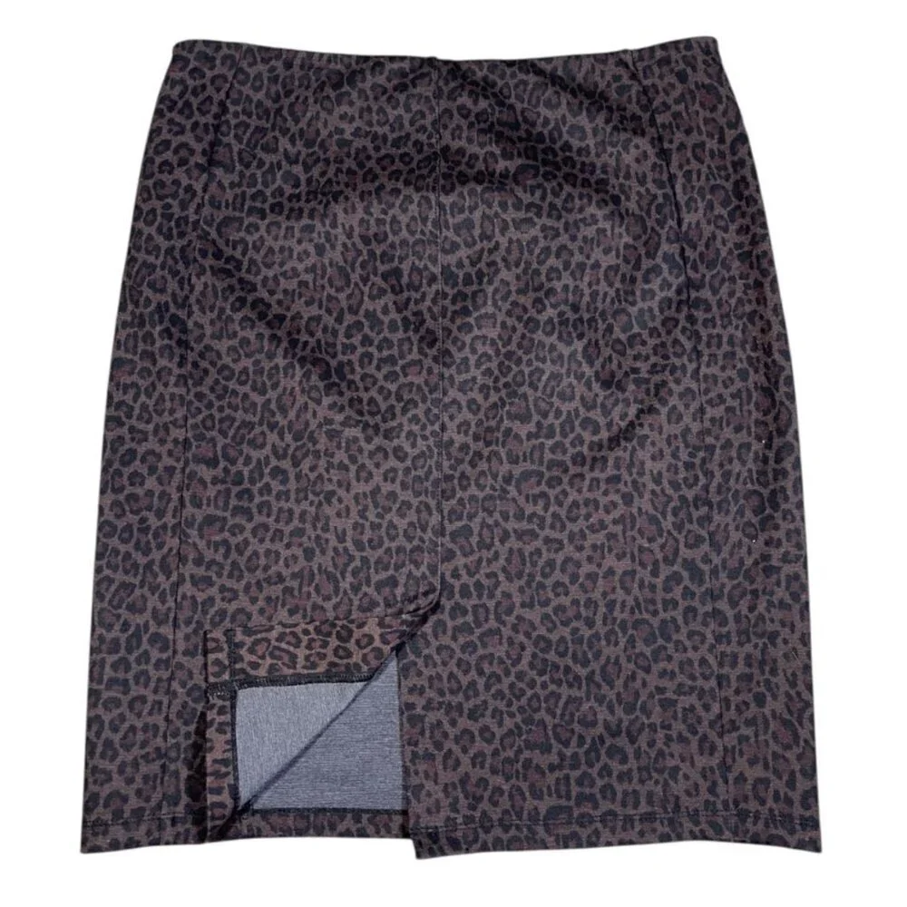 Liverpool Los Angeles Knit Cheetah Print Skirt – 12P